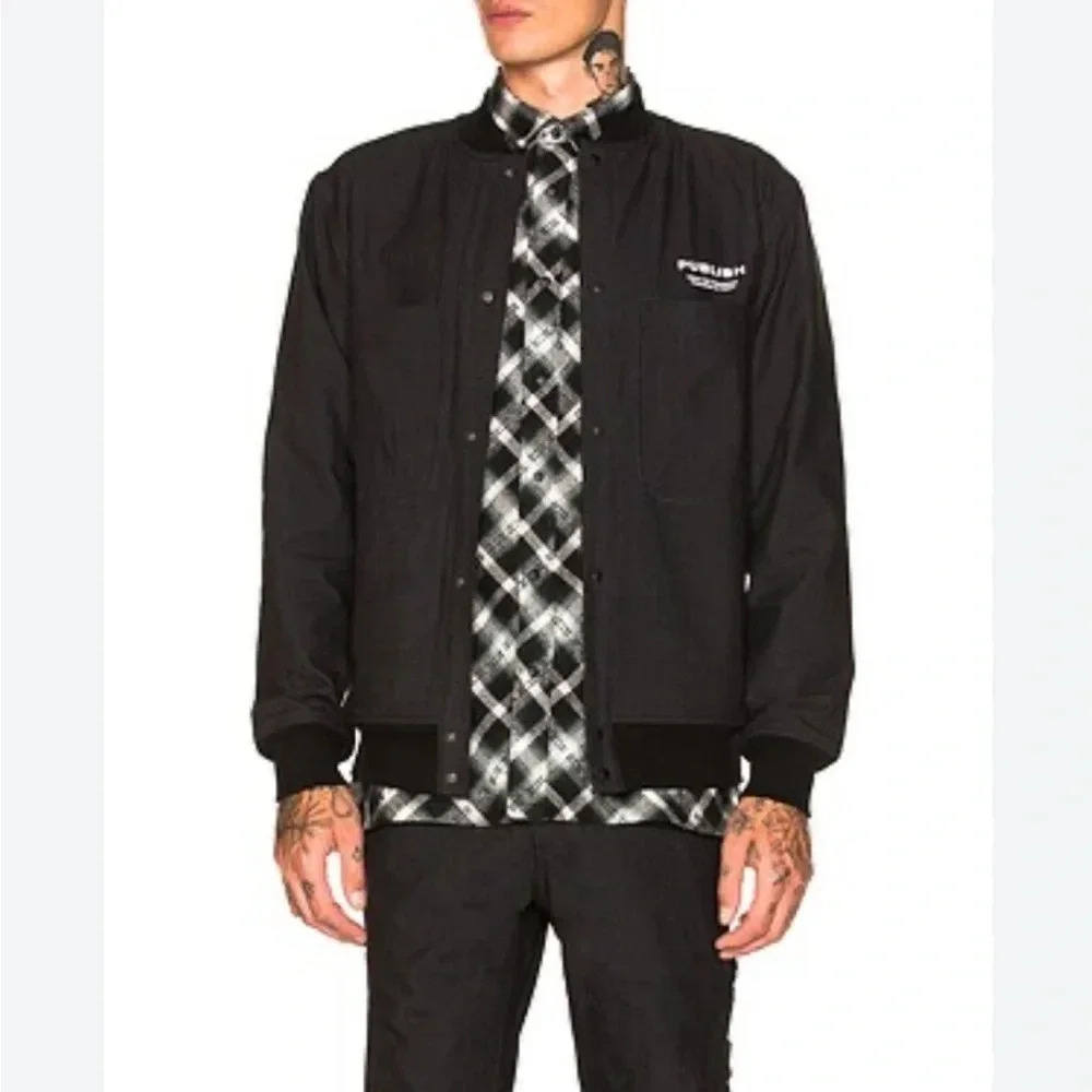 Publish Men's Black Cotton Bomber Jacket‎ Size Medium